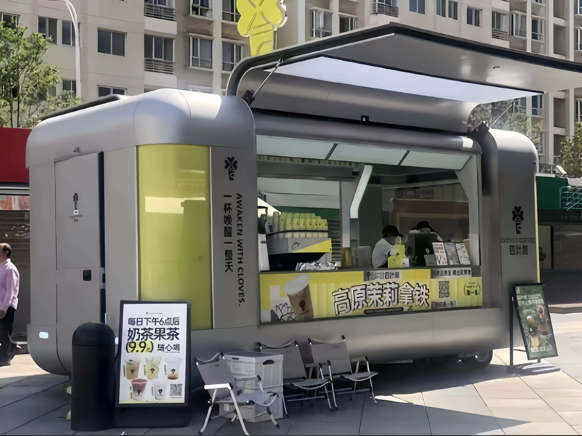 Commercial Mobile Food Trailer with Full Kitchen — BBQ & Bar