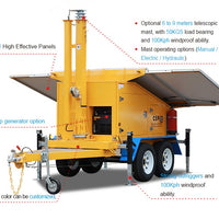 Mobile Solar Lighting Tower — Trailer-Mounted Off-Grid Power Station image preview