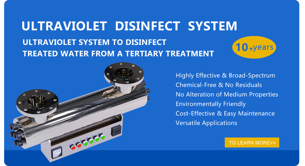 Industrial UV Water Disinfection System — Stainless Steel, Auto-Clean