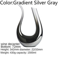 Liquimetal Crystal Wine Glass, Champagne Glass and Decanter image preview
