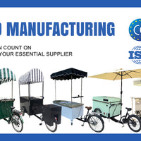 Electric Cargo Tricycle Coffee Bike — Mobile Food Cart image preview