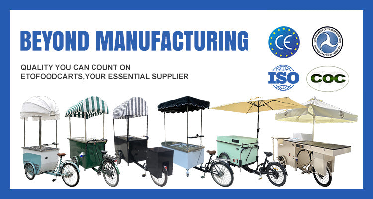 Electric Cargo Tricycle Coffee Bike — Mobile Food Cart