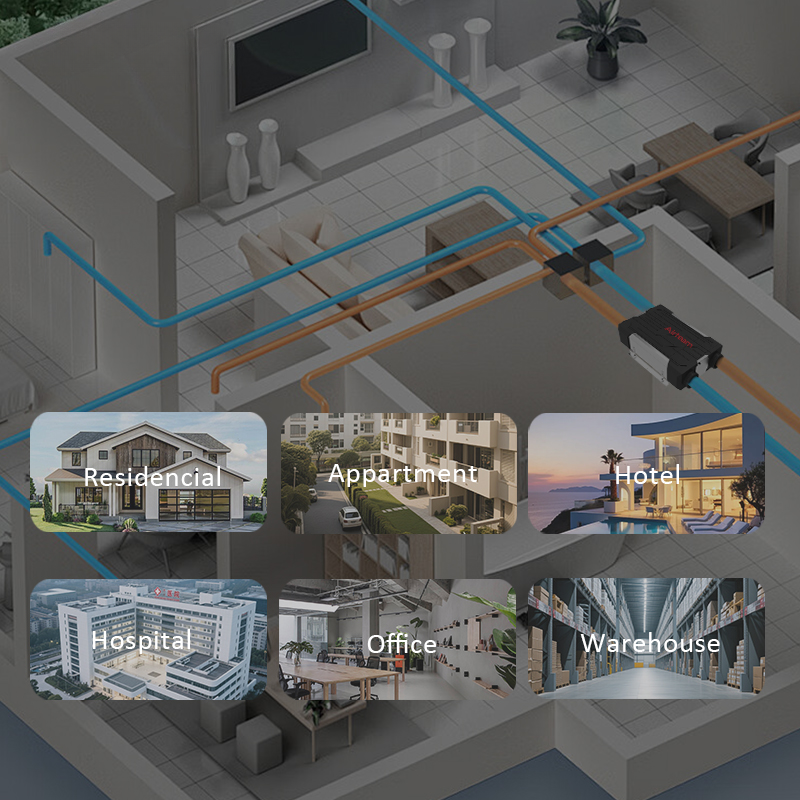 Ceiling-Mounted Heat Recovery Ventilation System with Smart Wi-Fi Control