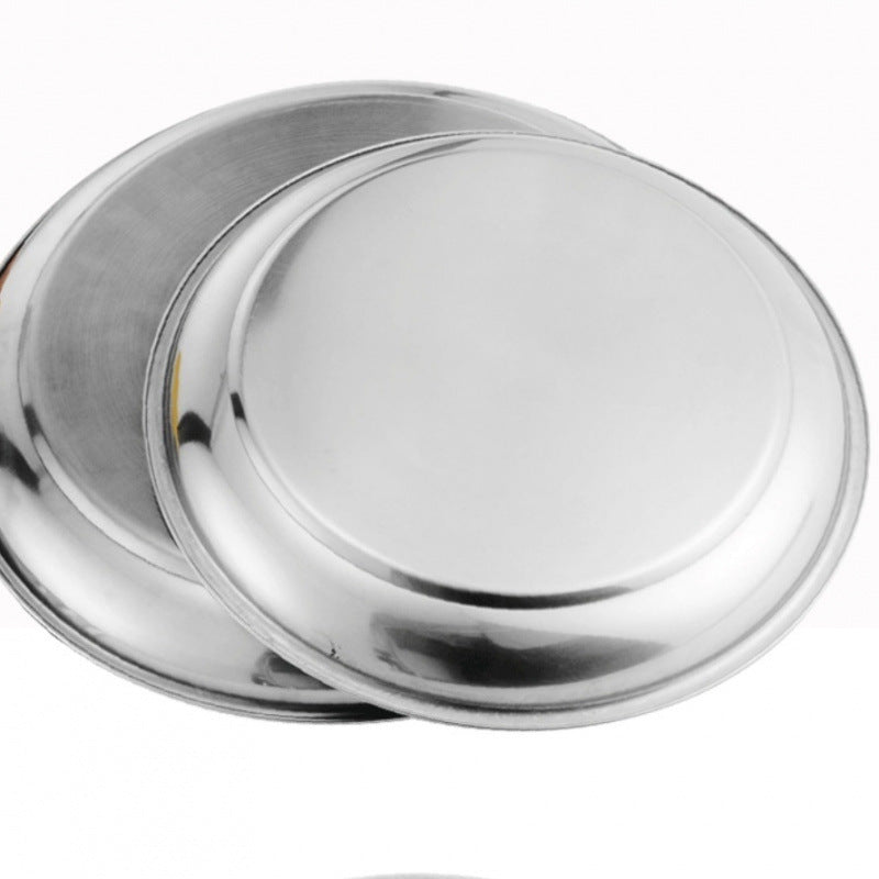 Round Stainless Steel Serving Platter