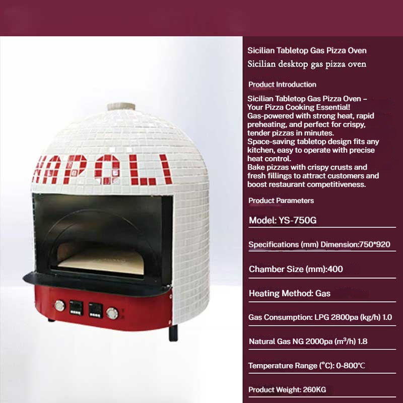 Napoli-Style Gas Pizza Oven