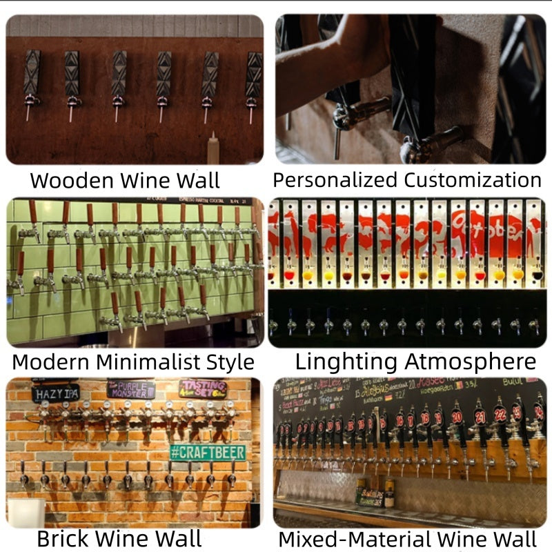 Commercial All-in-One Craft Beer Wall Dispenser — Integrated Tap & Cooling