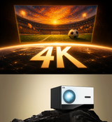 4K UHD LED Projector for Bars & Events — 60–200 inch