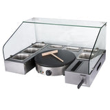 Commercial Electric Crepe Maker with Serving Station