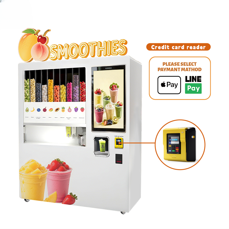 Commercial Frozen Fruit Smoothie Vending Machine — 32" Touchscreen
