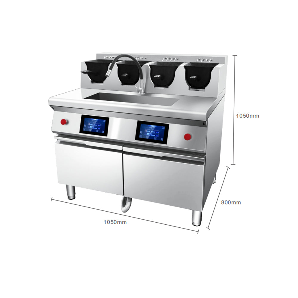 Automatic Commercial Wok Cooking Machine — U-Shape Robot Stir-Fry