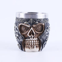 Skeleton Head Stainless Steel Shot Glass image preview