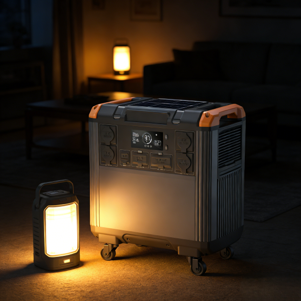 Portable Solar Power Station — 3000W, 5376Wh LiFePO4