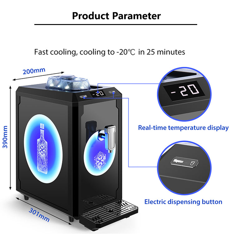 Electric Cold Shot & Wine Dispenser — 500 ml Chiller Tap