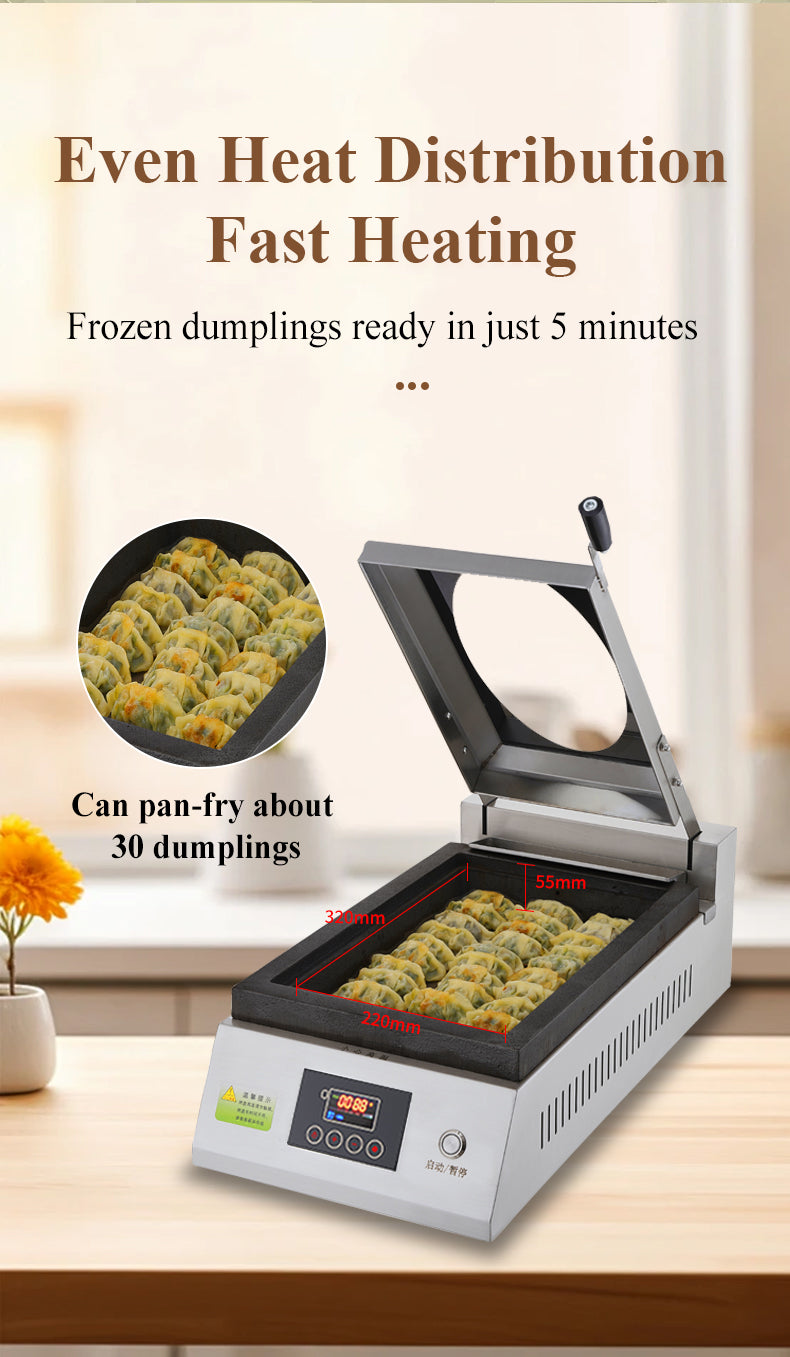 Commercial Electric Dumpling Fryer — Automatic Gyoza & Potsticker Cooker