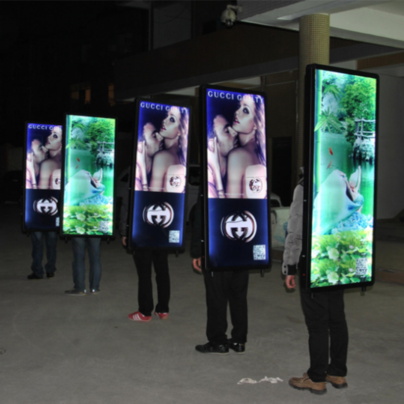 Portable Backpack LED Billboard — Double-Sided Light Box