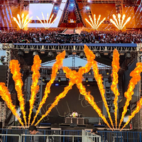 5-Head Stage Flame Machine — 8–10m Jet Fire Effect, DMX512, IPX3 Outdoor image preview