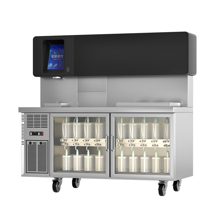 Automatic Bubble Tea Machine with Refrigerated Counter