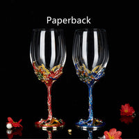 Limited Edition Iris and Crane Enamel Cocktail Glasses image preview