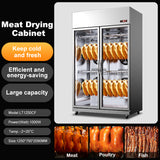 Commercial Duck & Goose Drying and Aging Cabinet — 2-Door Air-Cooled, led display screen