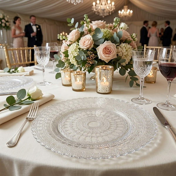 Clear Glass Charger Plate — 13-Inch Round