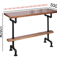 Industrial Water-Pipe Bar Table — Metal Frame image preview