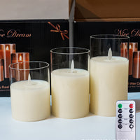 Flameless LED Candles with Remote — 3-Piece Set image preview