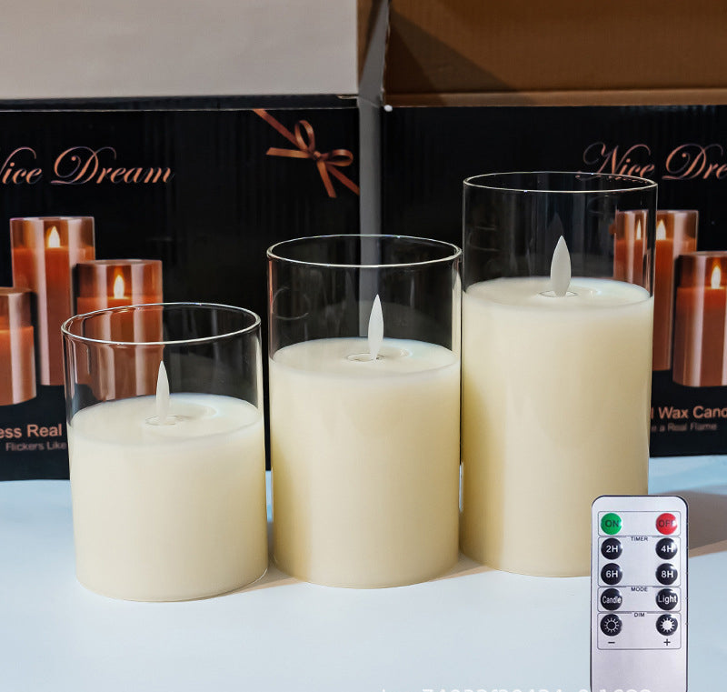 Flameless LED Candles with Remote — 3-Piece Set