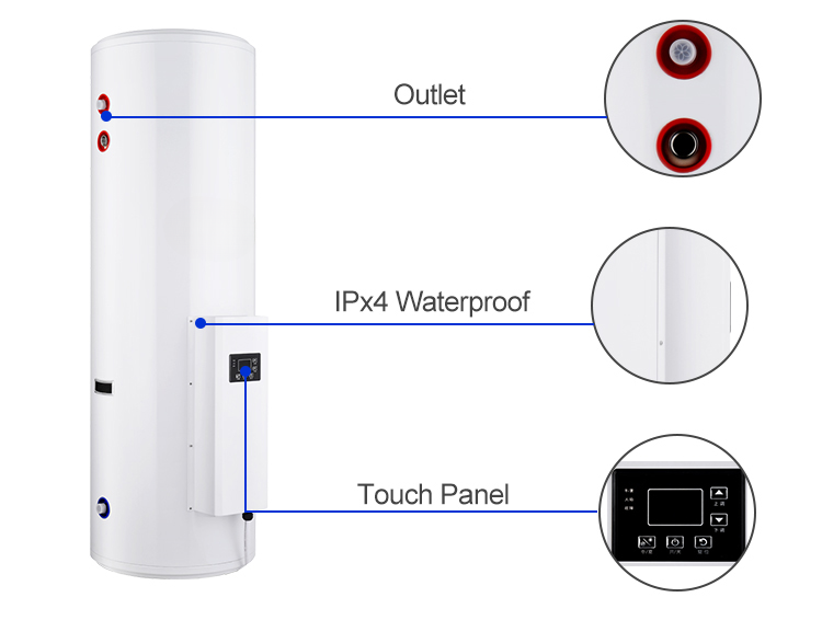 Commercial Storage Water Heater — Stainless Steel Tank, 150–500 L