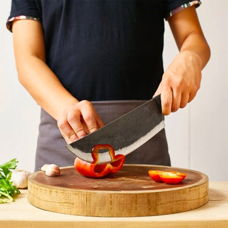 Hand-Forged Carbon Steel Boning Machete