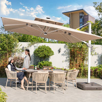 Cantilever Patio Umbrella — Aluminum LED Offset Parasol image preview