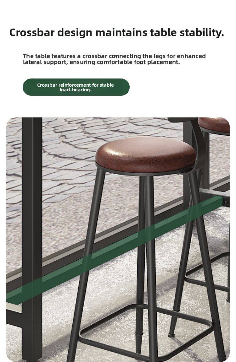 Commercial Bar Furniture Set — Solid Wood Tables & Bar Stools