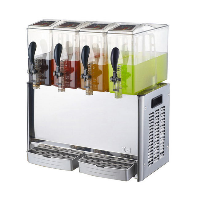 6-Bowl Commercial Juice Dispenser — Hot & Cold, 10 L Bowls