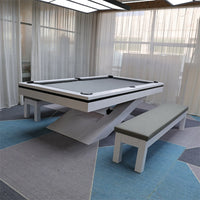 Solid Walnut Slate Pool Table — American 7/8/9 ft image preview