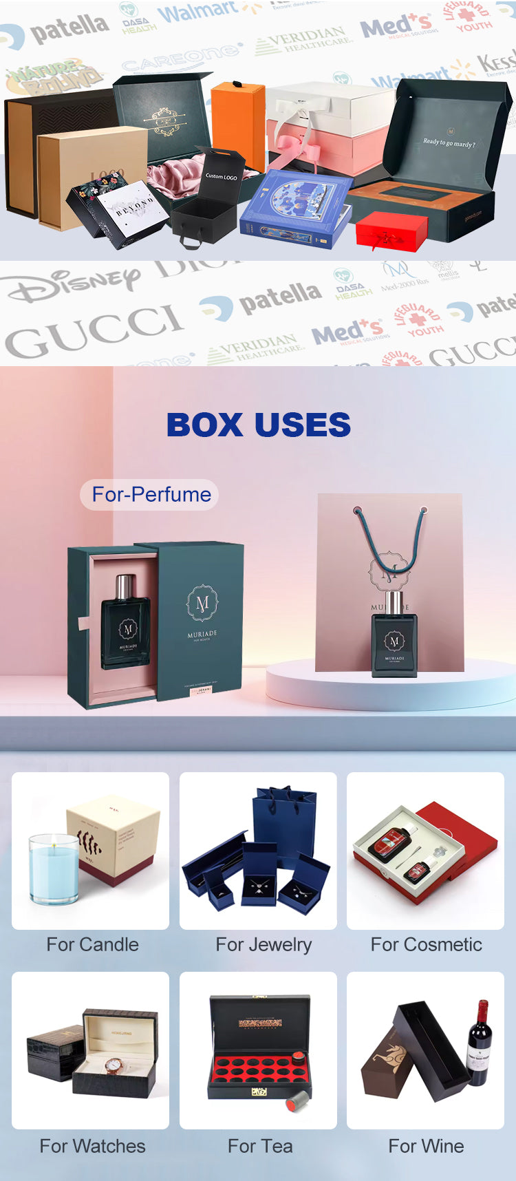 Custom Printed Gift & Candy Paper Box with Logo