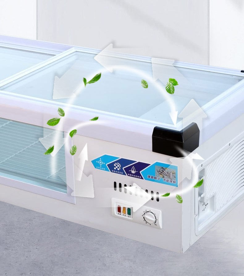 Commercial Stainless Steel Display Freezer — Countertop Merchandiser