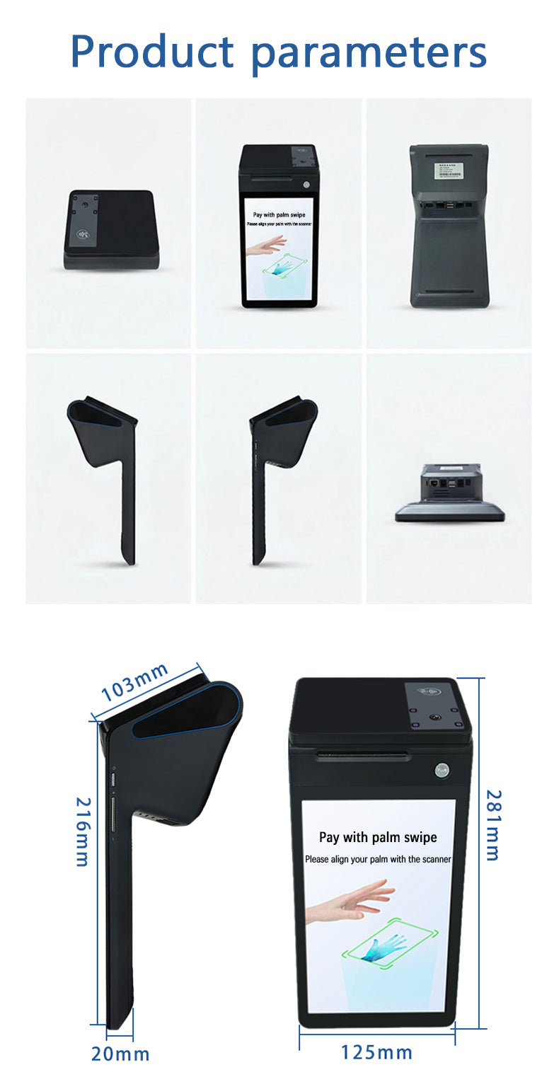 All-in-One Handheld POS Terminal with Palm Vein Payment