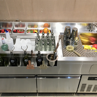 Stainless Steel Outdoor Mobile Bar Counter — Cocktail Station image preview