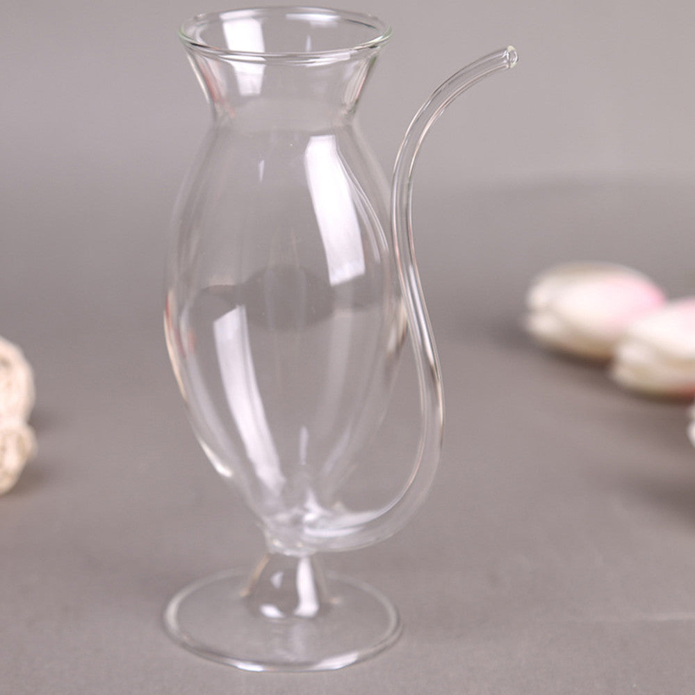 Borosilicate Glass with Built-In Straw