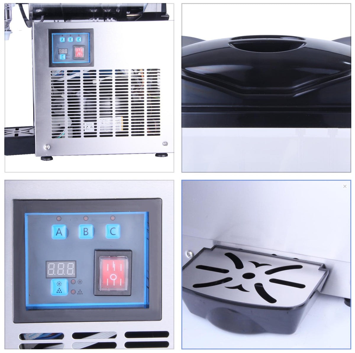 Commercial Slush Granita Machine — 3 Bowls, 36 L