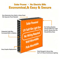 Solar-Powered LED Light Box — Outdoor Advertising Sign image preview