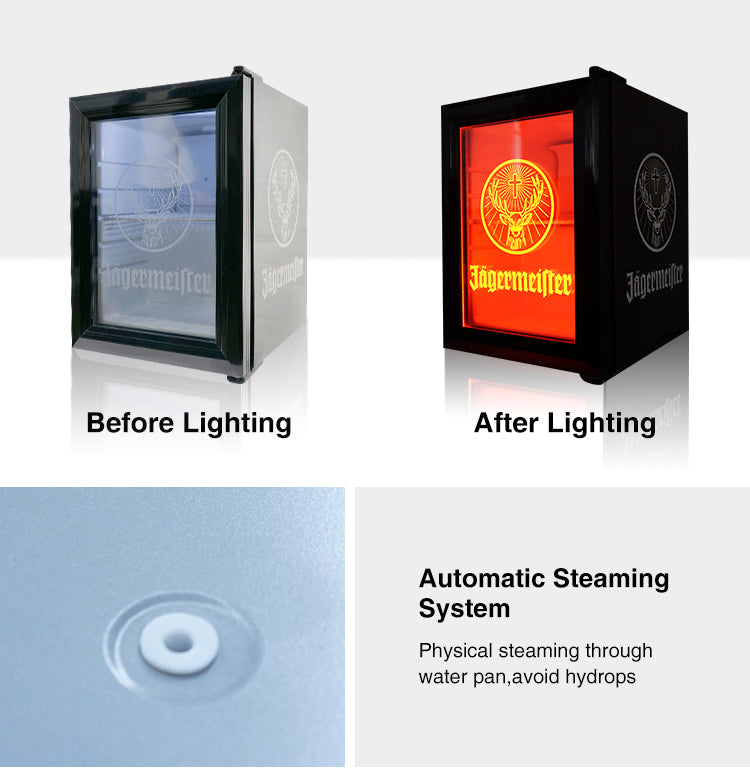 Transparent-Display Beverage Cooler — Digital Door Merchandiser