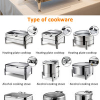 Electric Stainless Steel Chafing Dish — Buffet Food Warmer Set image preview