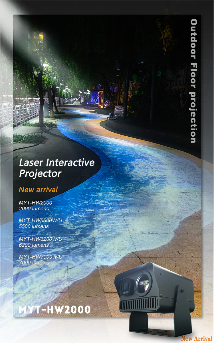 Interactive Indoor and Outdoor Laser Floor & Wall Projector