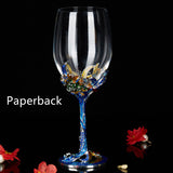 Limited Edition Iris and Crane Enamel Cocktail Glasses
