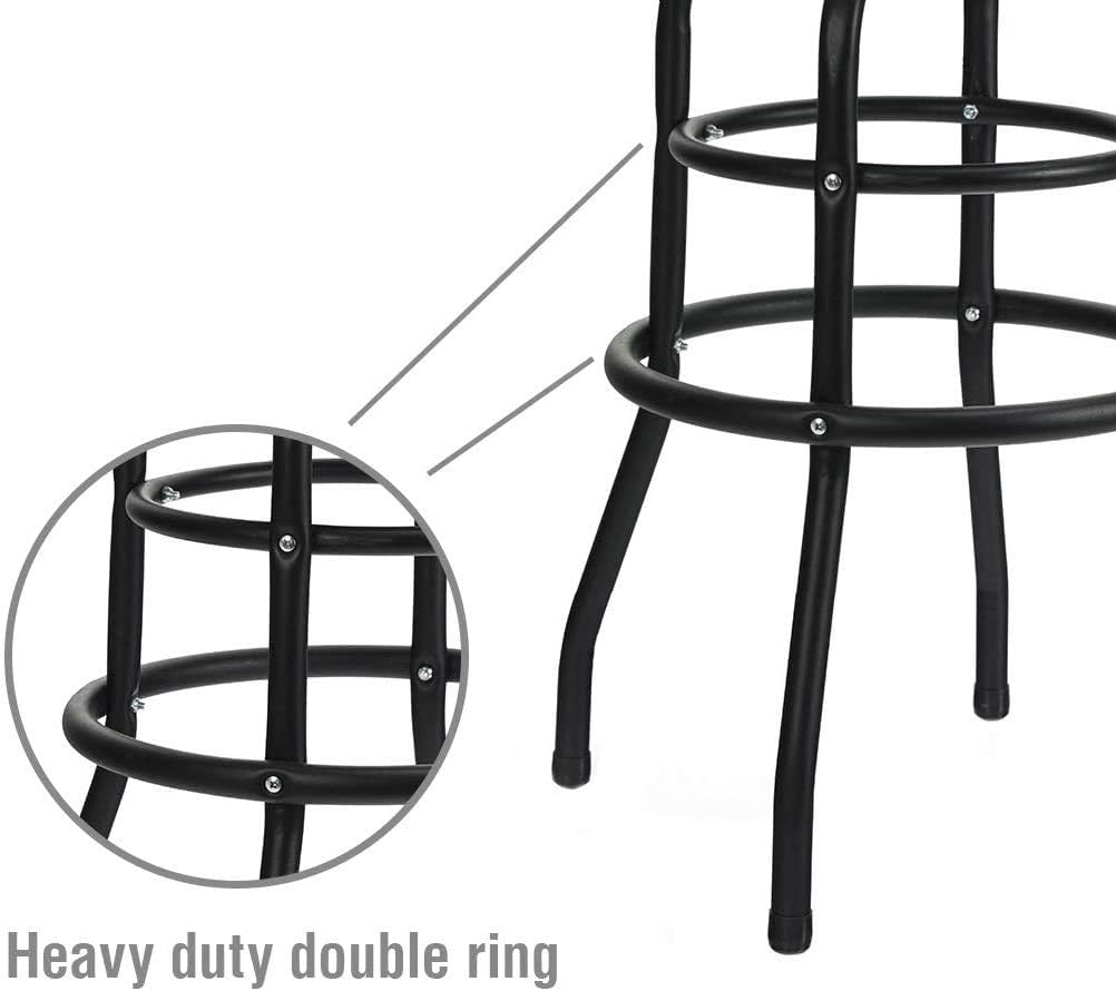 Modern Steel-Frame Rotating Commercial Bar Stool
