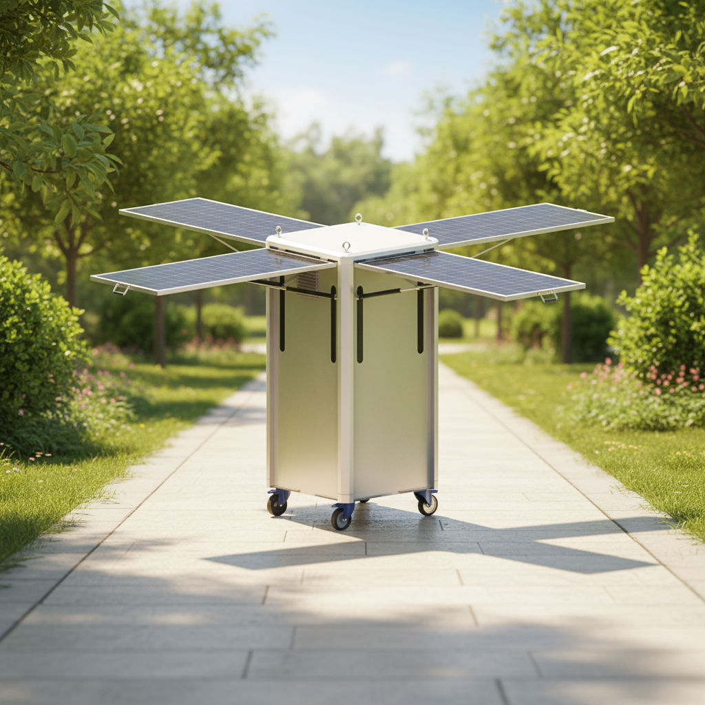 Mobile Solar Power Trailer — 5 kWh Off-Grid Storage