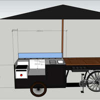 Electric Cargo Tricycle Coffee Bike — Mobile Food Cart image preview