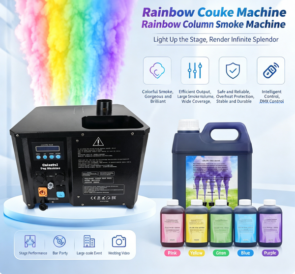 3000W DMX512 Color Fog Jet Machine — Remote Control