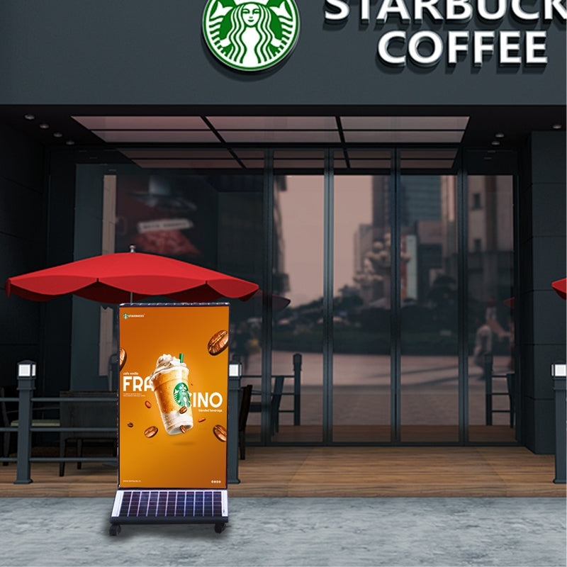 Solar LED Light Box — Outdoor Double-Sided Illuminated Sign