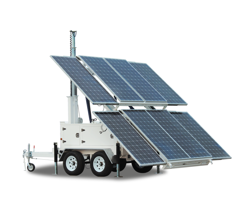 Mobile Solar Lighting Tower — Trailer-Mounted Off-Grid Power Station